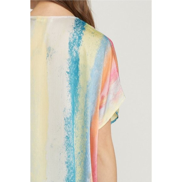 Entro Rainbow Placket Top - Picture 6 of 6